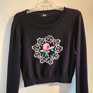 Iron Fist Ring of Skulls Women's Large Crop Sweater